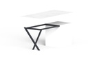 X. Demi table sur mesure avec vérins de réglage (+/- 5mm) - Pieds inclinés