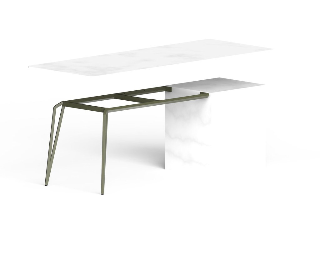 ARTÉMIS. Demi table sur mesure avec vérins de réglage (+5mm)