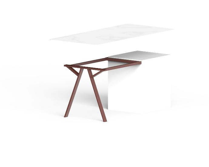 WASABI. demi table - Longueur Sur Mesure - Largeur 70cm