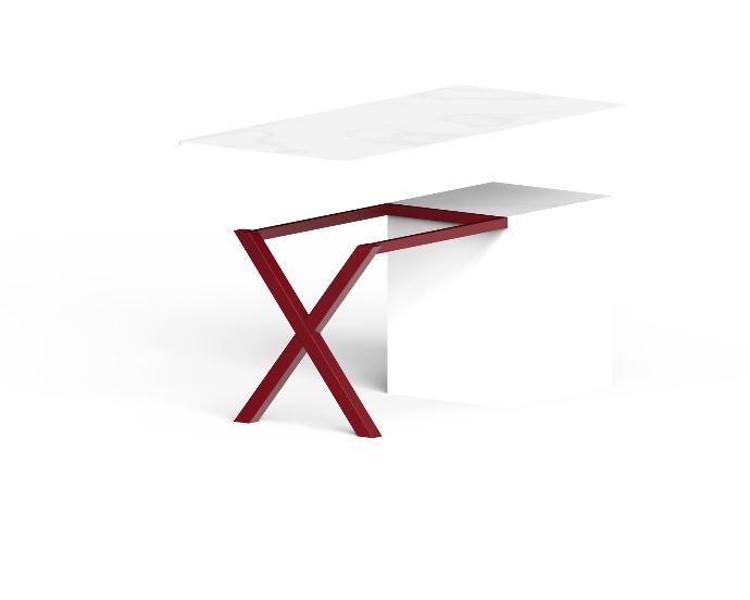 X. Demi table sur mesure avec vérins de réglage (+/- 5mm)