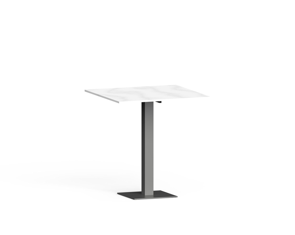 SQUARE. table 1 colonne - platine 400*400