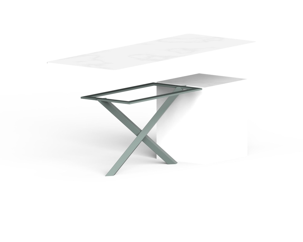 BÉATRIX. Demi table avec vérins de réglage (+/- 5mm)