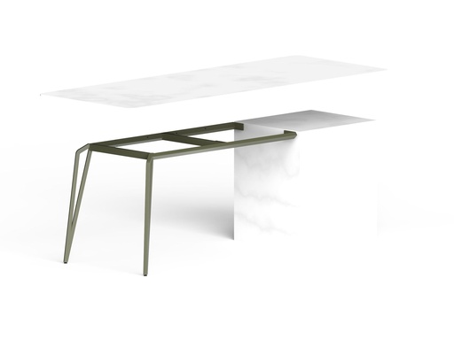 ARTÉMIS. Demi table sur mesure avec vérins de réglage (+5mm)